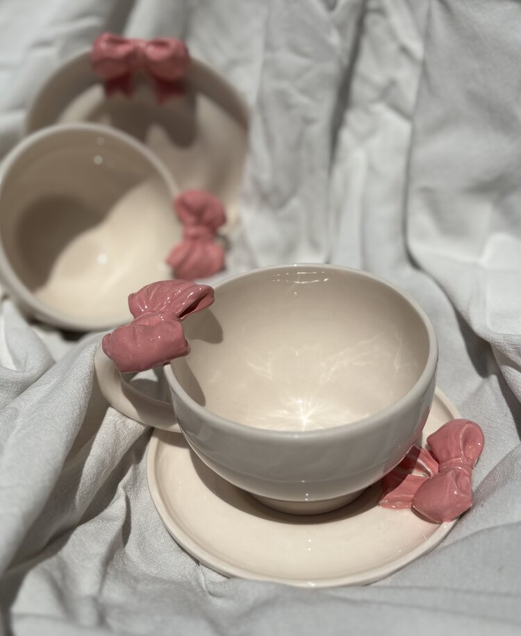 Kurdeleli Fincan Set
