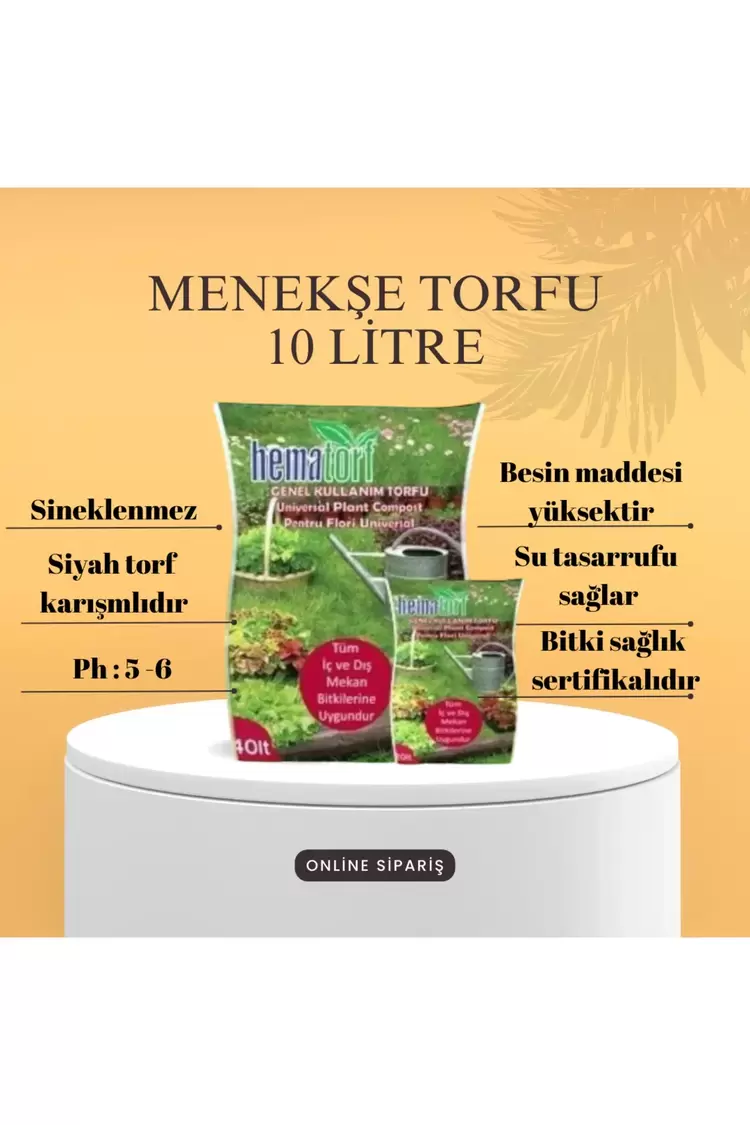 10 Lt Doğal Menekşe Torfu Ithal Uluslararası Fitosanitar Belgeli