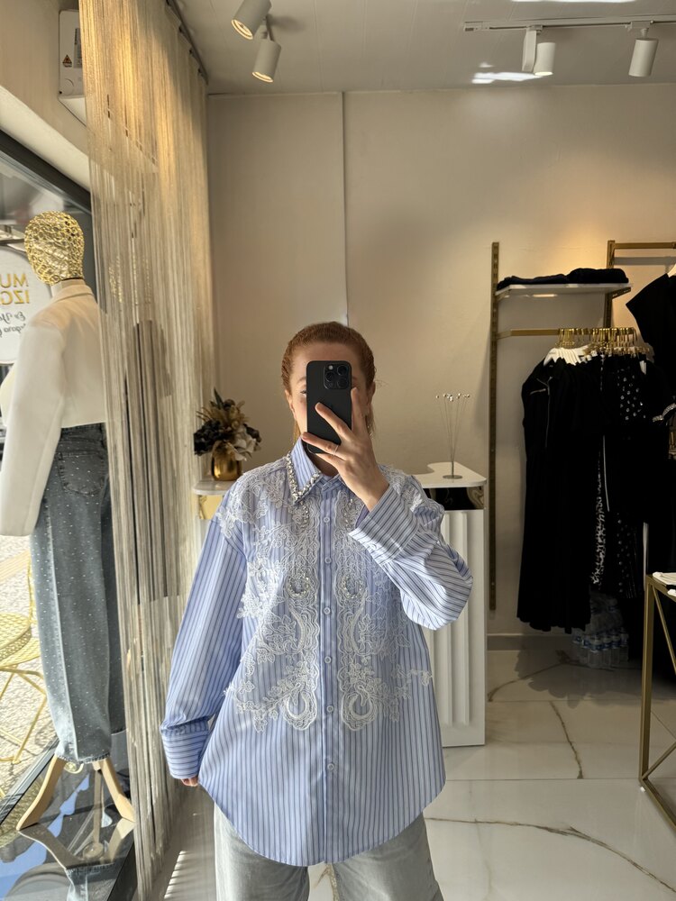 İthal poplin gömlek