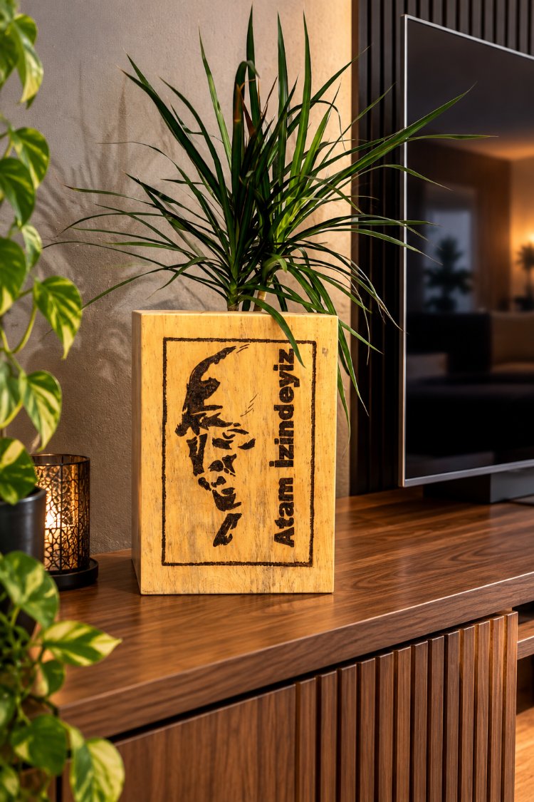 Mustafa Kemal Atatürk Ağaç Yakma Tablo