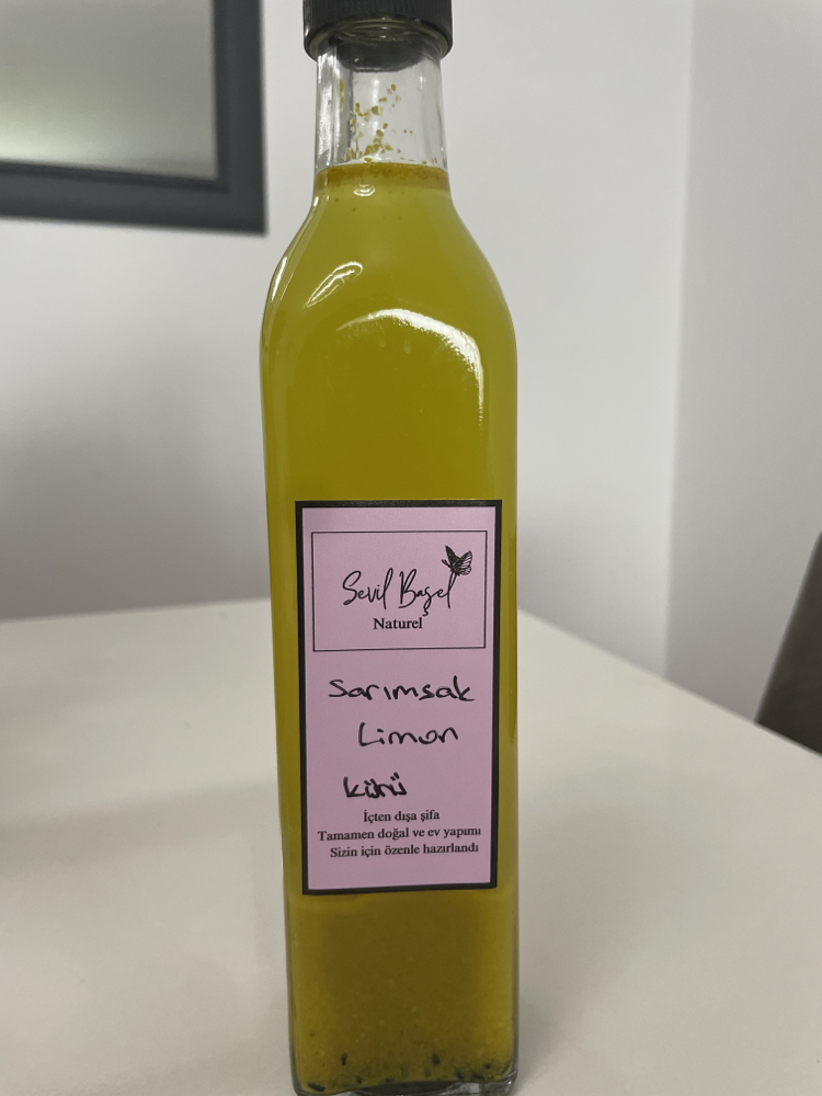 Tekli satış, 1 adet 500 ml sarımsak limon kürü ( 4 lü set kullanımı tavsiye edilir)