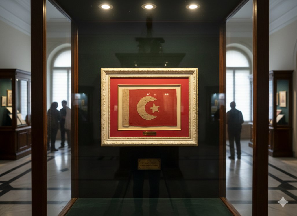 osmanlı asker cep bayrağı