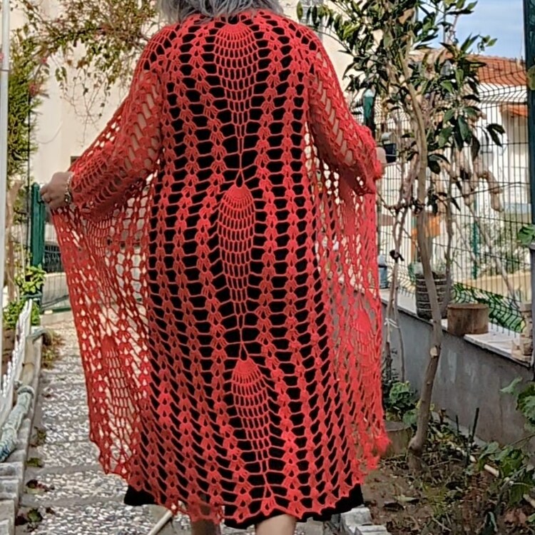 Uzun matilda hırka 