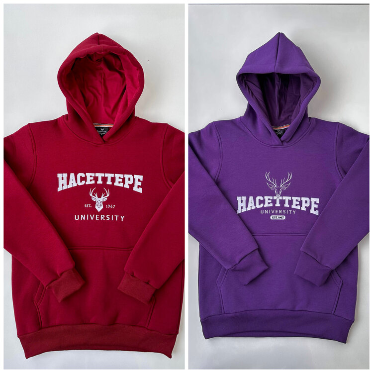 Geyikli Kapüşonlu Sweat