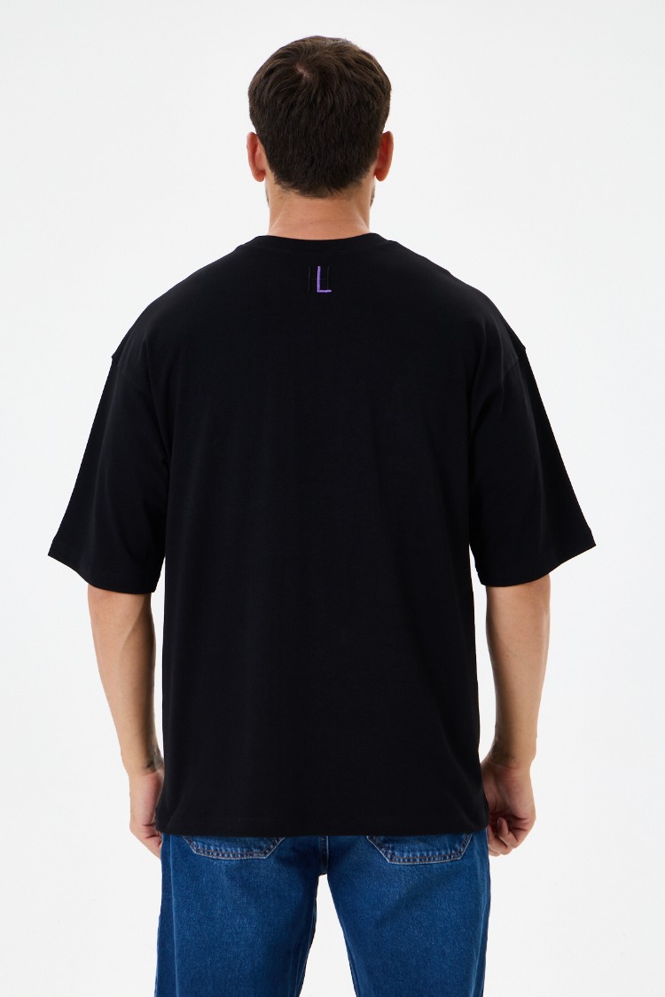 Siyah Basic Oversize Tişört (Unisex)