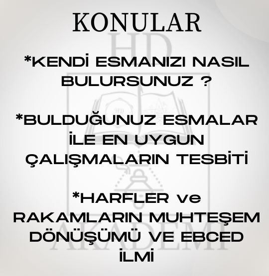 İSİM ESMASI VE EBCED İLMİ EĞİTİM SETİ