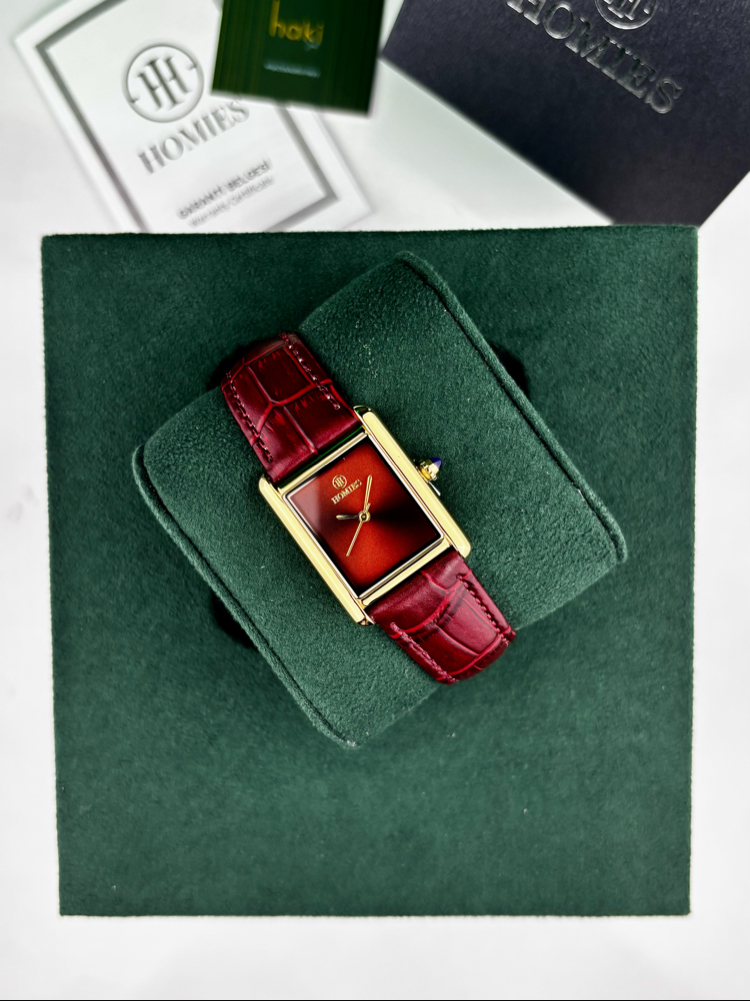 HOMİES HM28504S01-3 UNISEX BORDO KOL SAATİ