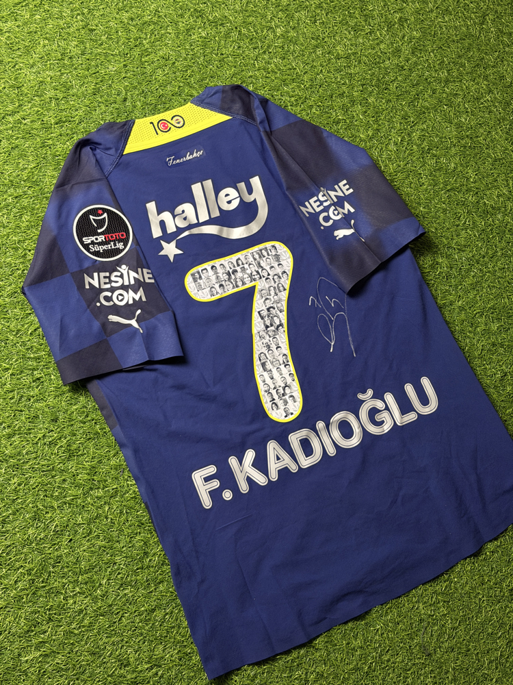 Orijinal 22/23 Sezonu Ferdi Kadıoğlu Islak İmzalı Maçta Giydiği Fenerbahçe Forması S beden