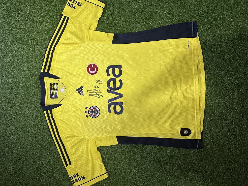 Orijinal 11/12 Sezonu Alex de Souza Islak İmzalı XL beden