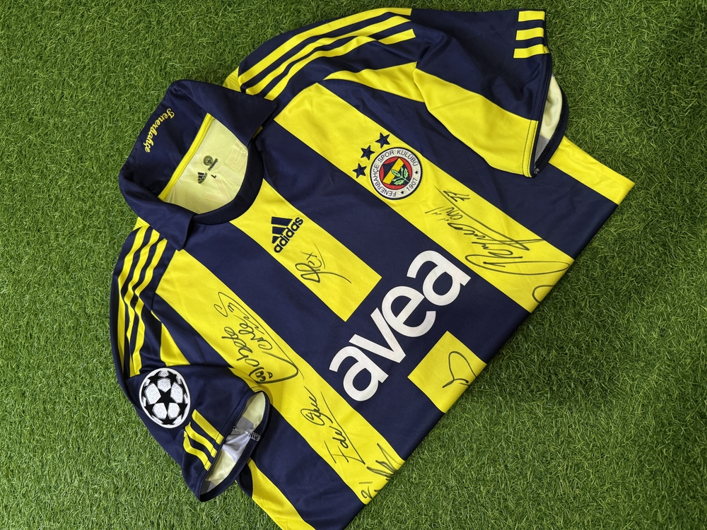 Orijinal 08/09 Sezonu Deivid de Souza UCL Maçında Giydiği Islak İmzalı Forması L beden