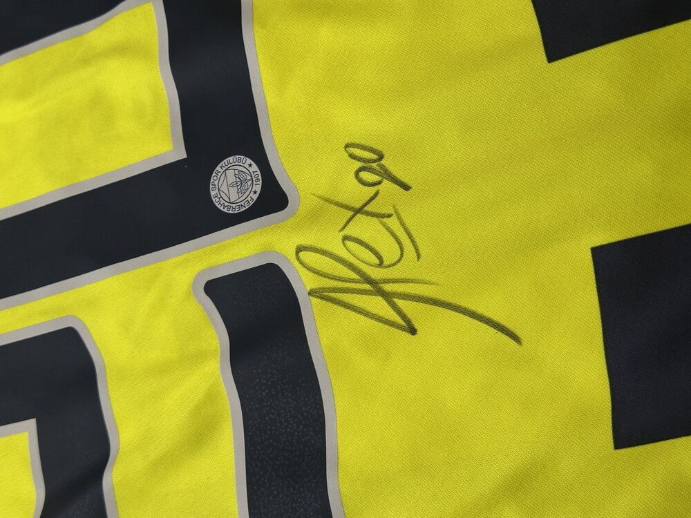 Orijinal 07/08 Sezonu Alex de Souza Islak İmzalı Etiketli Fenerbahçe Forması XXL beden