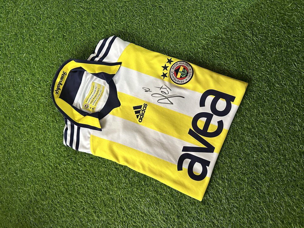 Orijinal 09/10 Sezonu Alex de Souza Islak İmzalı S beden