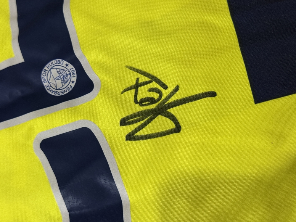 Orijinal 07/08 Sezonu Alex de Souza Islak İmzalı Fenerbahçe Forması S-M beden