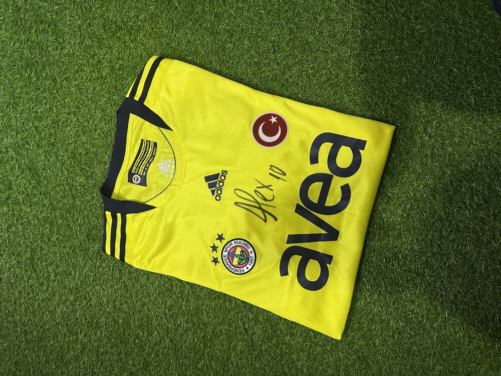 Orijinal 11/12 Sezonu Alex de Souza Islak İmzalı XL beden