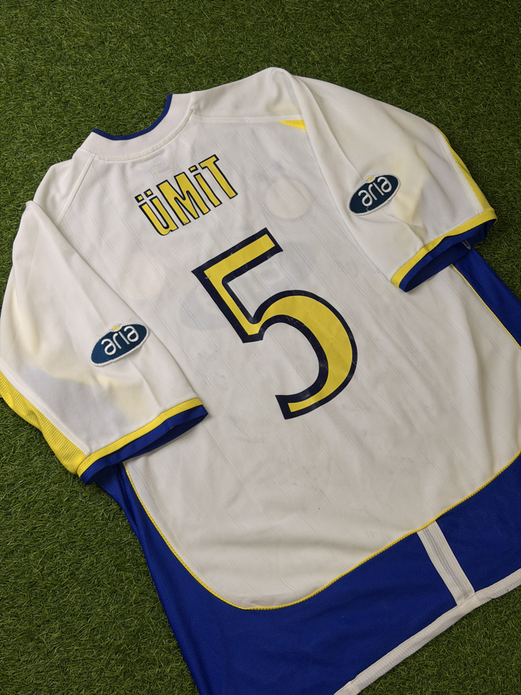 Orijinal 02/03 Sezonu Ümit Özat Maçta Giydiği Islak İmzalı Fenerbahçe Forması L-XL beden
