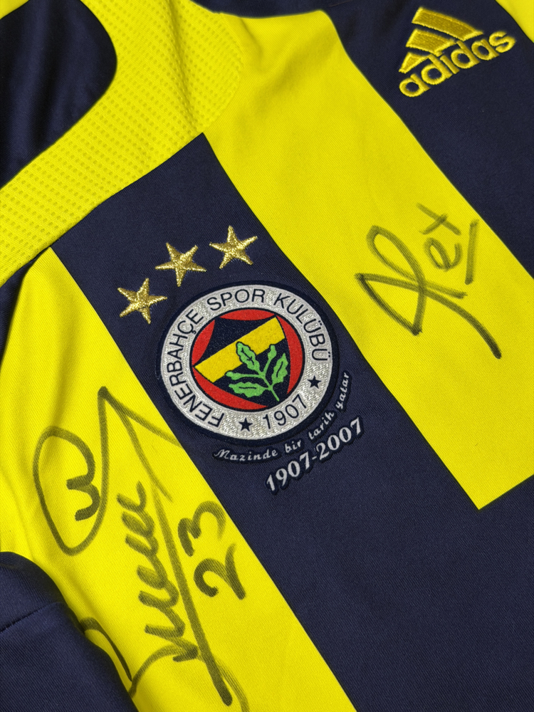 Orijinal 07/08 Sezonu 100. Yıl Islak İmzalı Roberto Carlos Fenerbahçe Forması 2XL beden
