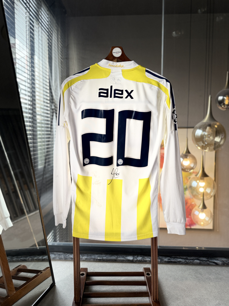Orijinal 07/08 Sezonu Alex de Souza Şampiyonlar Lig Maçta Giydiği Islak İmzalı Forması 