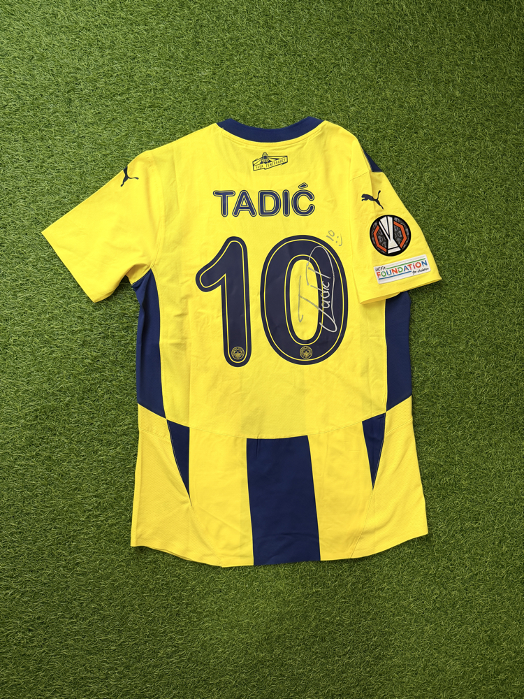 Orijinal 24/25 Sezonu Dusan Tadic Maçta Giydiği Islak İmzalı Fenerbahçe Forması