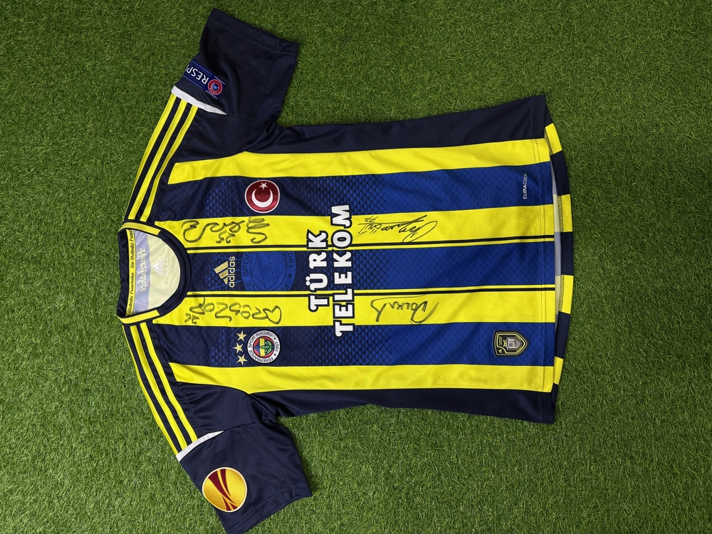 Orijinal 12/13 Sezonu Alex de Souza Maçta Giydiği Islak İmzalı Fenerbahçe Forması M beden
