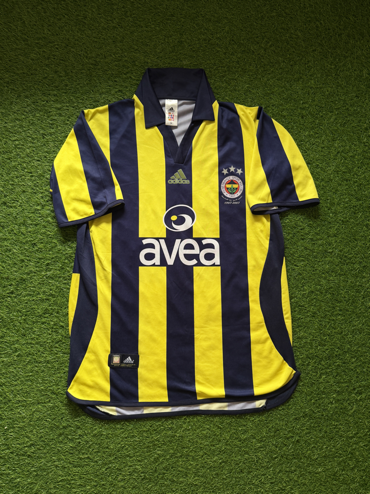 Orijinal 06/07 Sezonu 100. Yıl Stephen Appiah Çubuklu Fenerbahçe Forma M beden