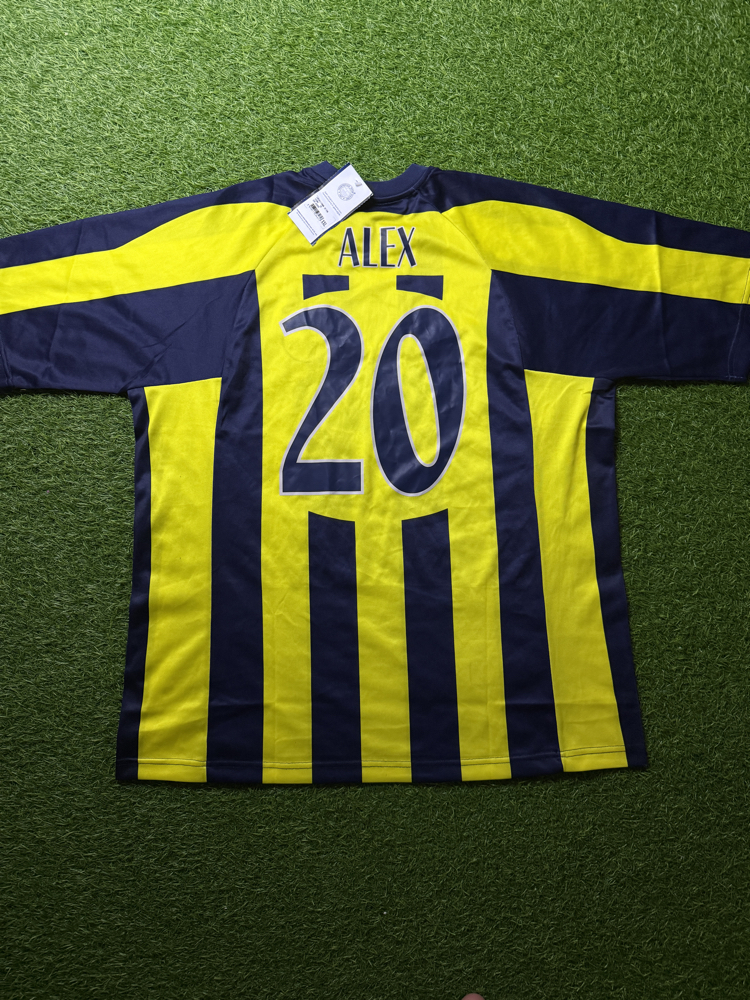 Orijinal 03/04 Sezonu Alex de Souza Etiketli Fenerbahçe Forması XXL beden