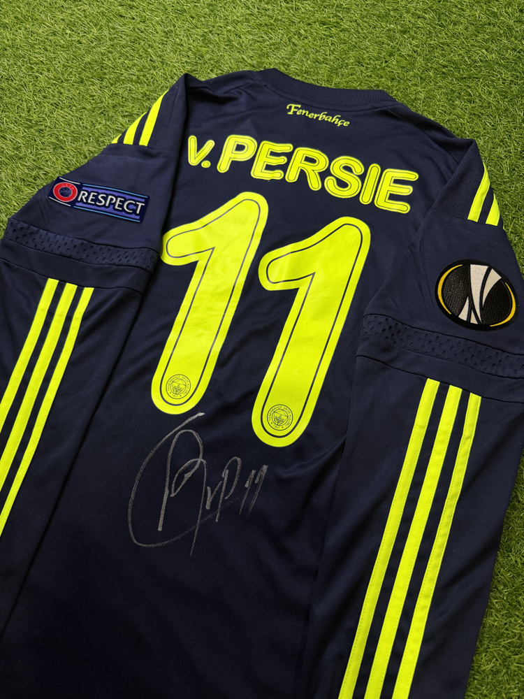 Orijinal 15/16 Sezonu RvP Islak İmzalı Fenerbahçe Maç Forması 
