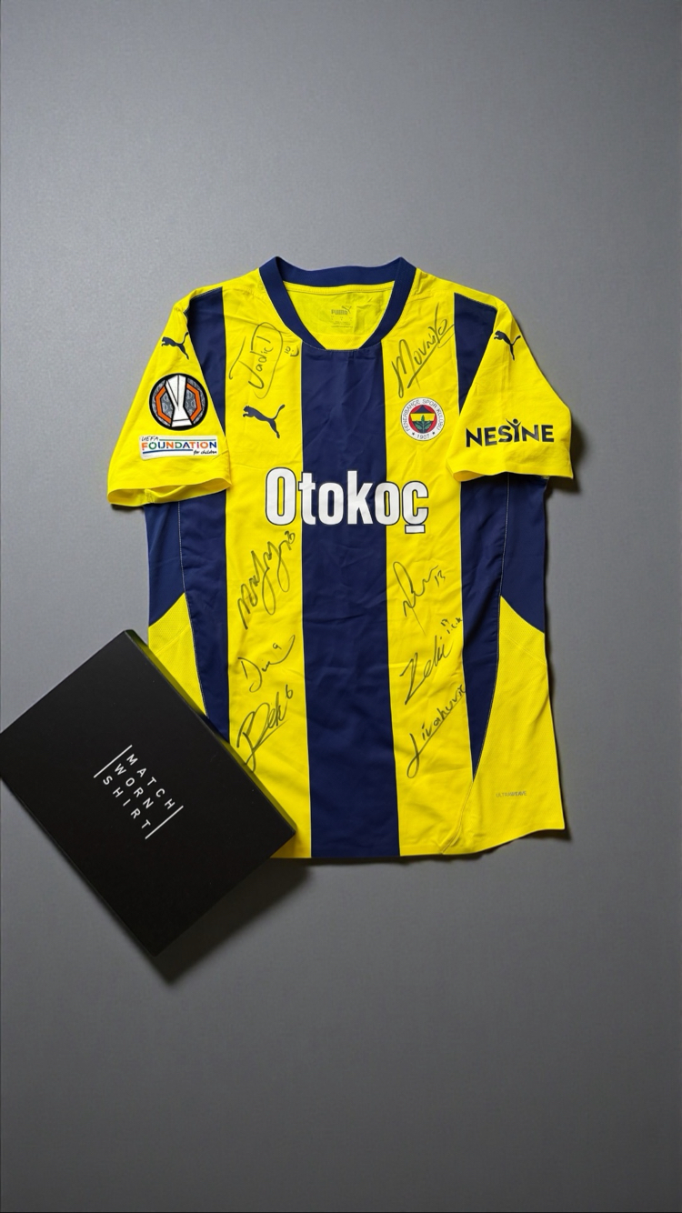 Orijinal 24/25 Sezonu Talisca MatchWorn Fenerbahçe Islak İmzalı Forma L beden