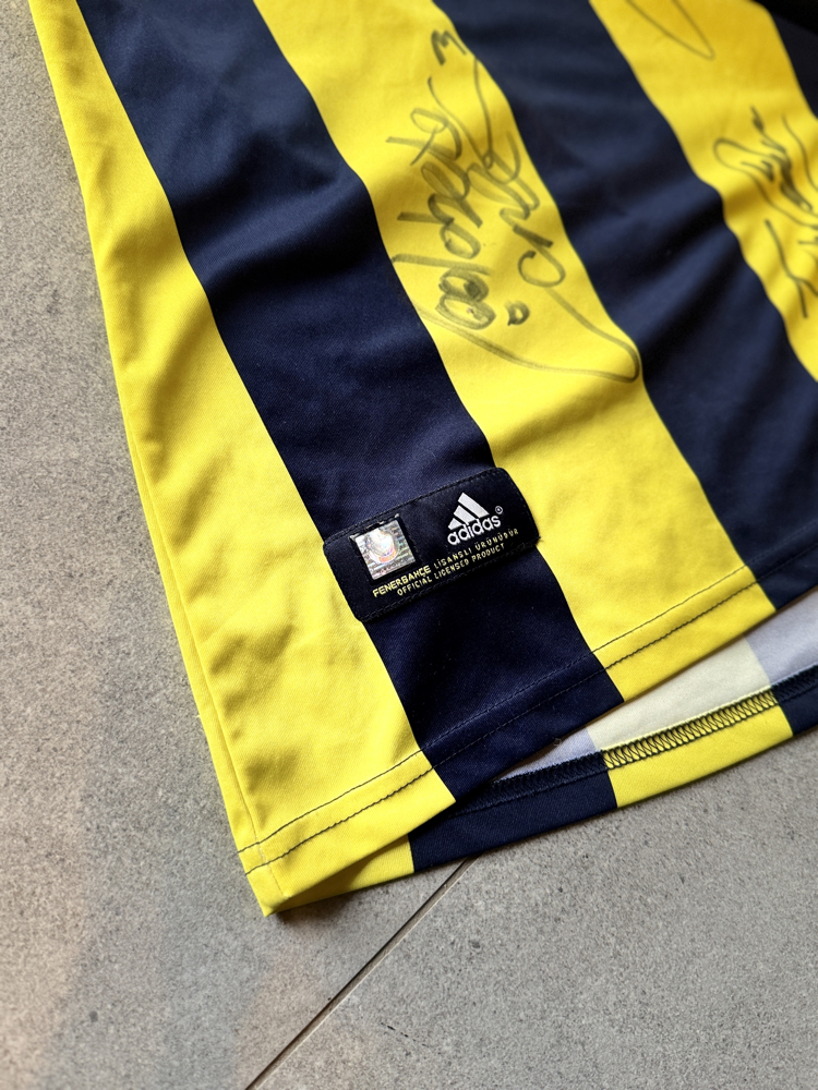 Orijinal 08/09 Sezonu Islak İmzalı Fenerbahçe Forması L beden