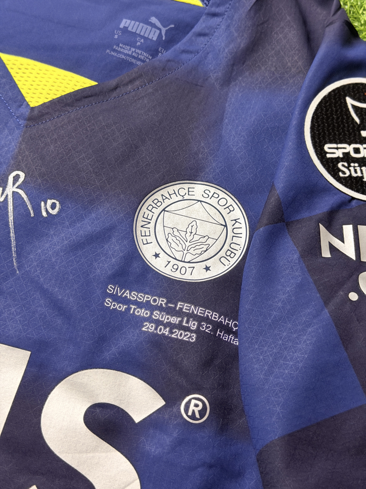 Orijinal 22/23 Sezonu Ferdi Kadıoğlu Islak İmzalı Maçta Giydiği Fenerbahçe Forması S beden