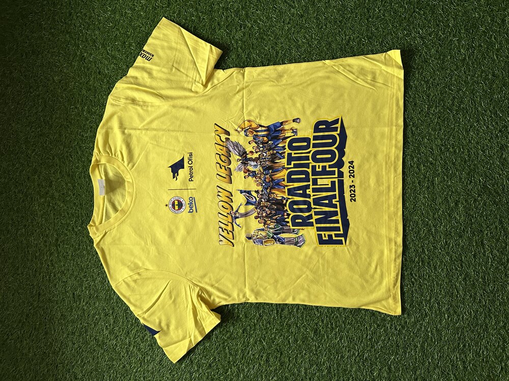 Orijinal Fenerbahçe Beko Yellow Shirts L beden