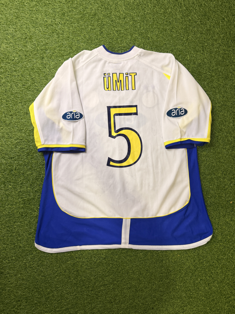 Orijinal 02/03 Sezonu Ümit Özat Maçta Giydiği Islak İmzalı Fenerbahçe Forması L-XL beden