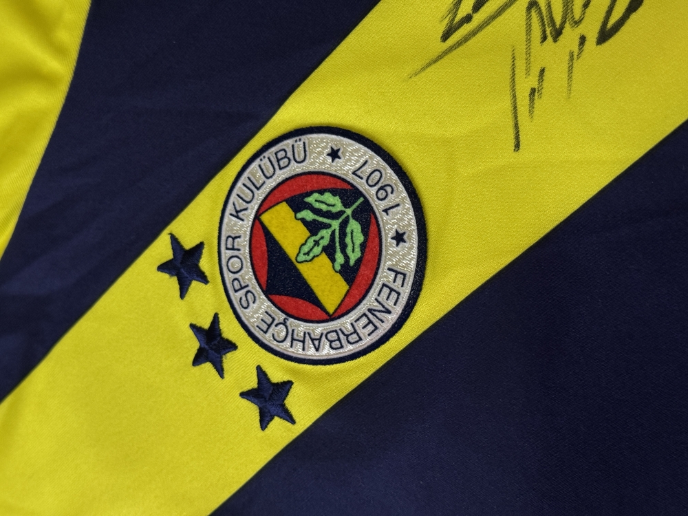Orijinal 08/09 Sezonu Deivid de Souza UCL Maçında Giydiği Islak İmzalı Forması L beden