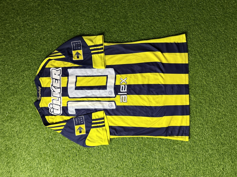 Orijinal 10/11 Sezonu Alex de Souza Islak İmzalı Fenerbahçe Forması M beden 