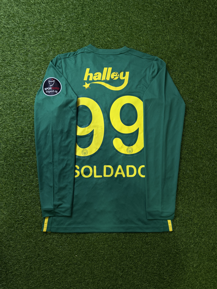 Orijinal 17/18 Sezonu Roberto Soldado Maçta Giydiği Uzun Kollu Fenerbahçe Forması S beden