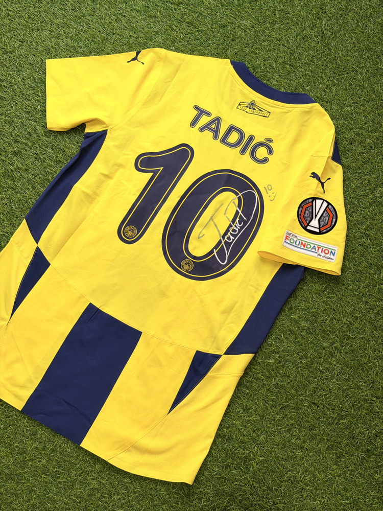 Orijinal 24/25 Sezonu Dusan Tadic Maçta Giydiği Islak İmzalı Fenerbahçe Forması