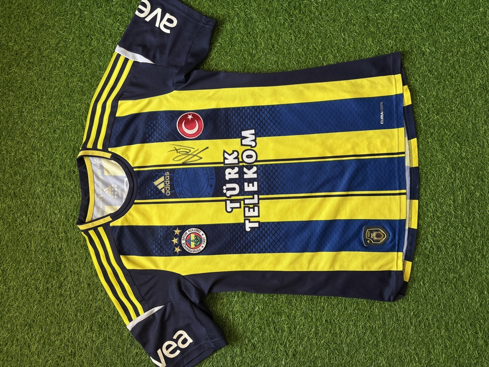Orijinal 12/13 Sezonu Alex de Souza Islak İmzalı M beden
