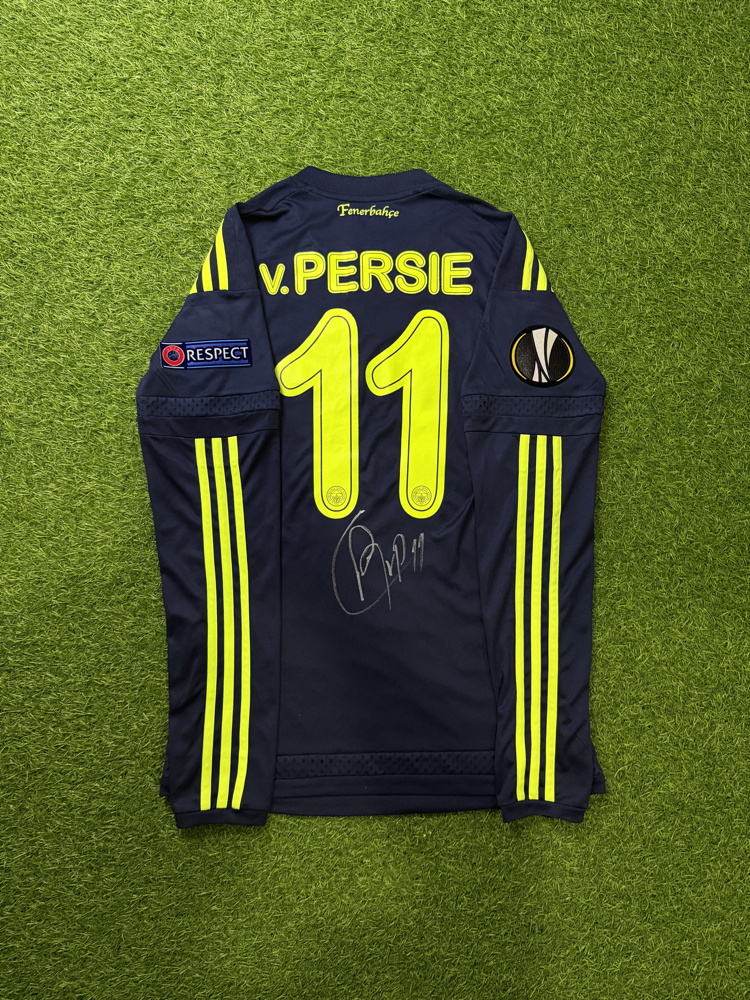 Orijinal 15/16 Sezonu RvP Islak İmzalı Fenerbahçe Maç Forması 