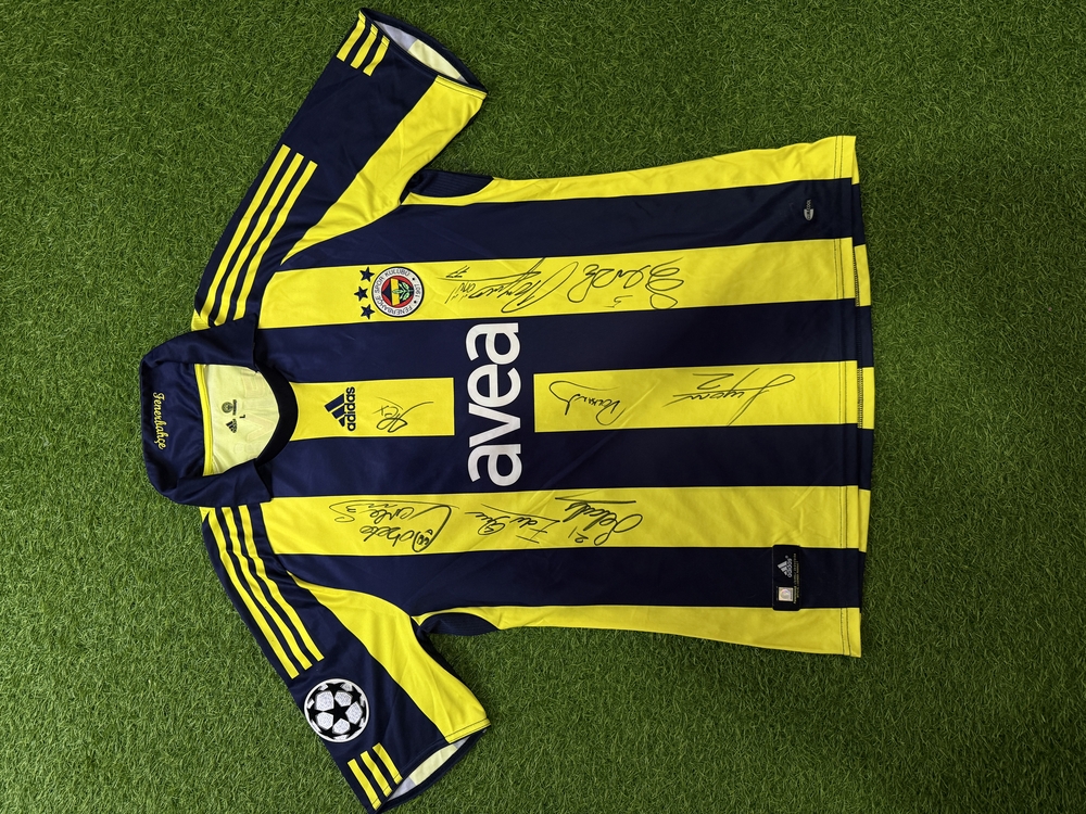 Orijinal 08/09 Sezonu Deivid de Souza UCL Maçında Giydiği Islak İmzalı Forması L beden