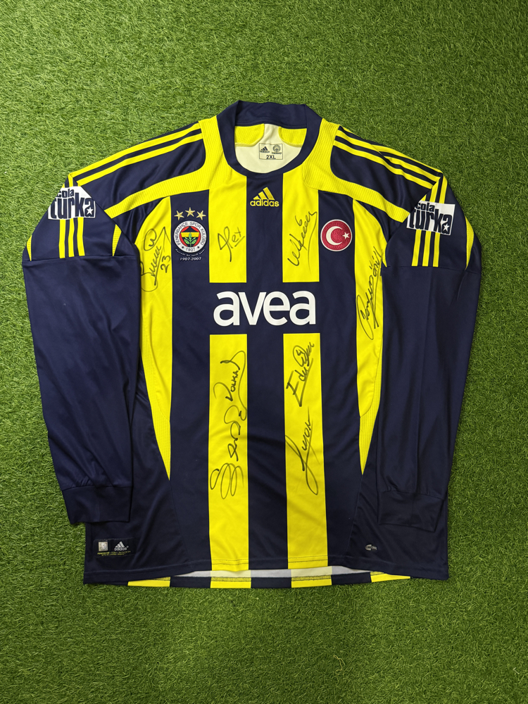Orijinal 07/08 Sezonu 100. Yıl Islak İmzalı Roberto Carlos Fenerbahçe Forması 2XL beden
