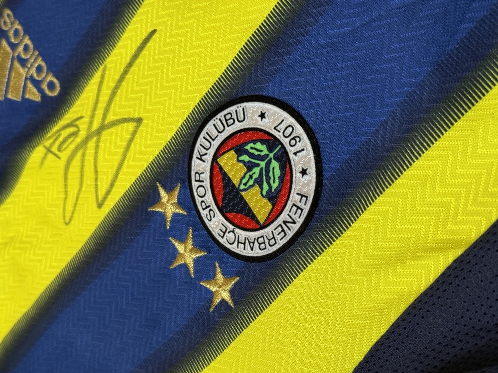 Orijinal 11/12 Sezonu Alex de Souza Islak İmzalı Fenerbahçe M beden
