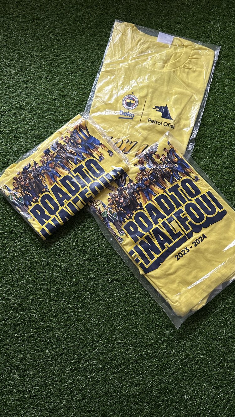 Orijinal Fenerbahçe Beko Yellow Shirts L beden