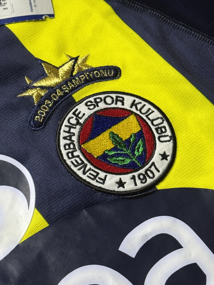 Orijinal 03/04 Sezonu Alex de Souza Etiketli Fenerbahçe Forması XXL beden