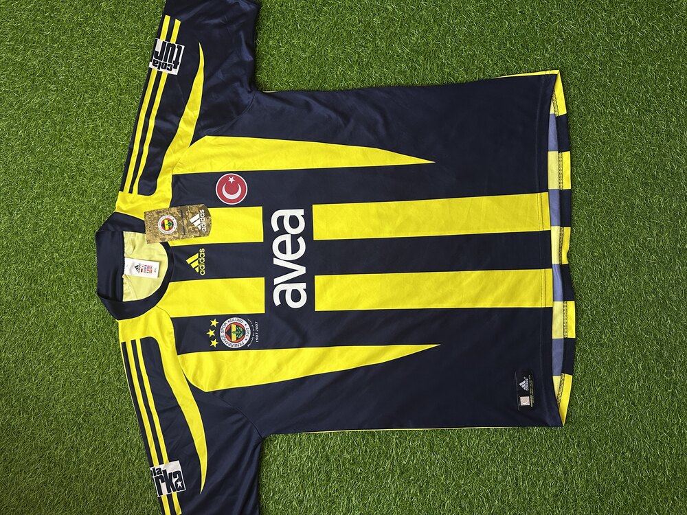 Orijinal 07/08 Sezonu Alex de Souza Islak İmzalı Etiketli Fenerbahçe Forması XXL beden