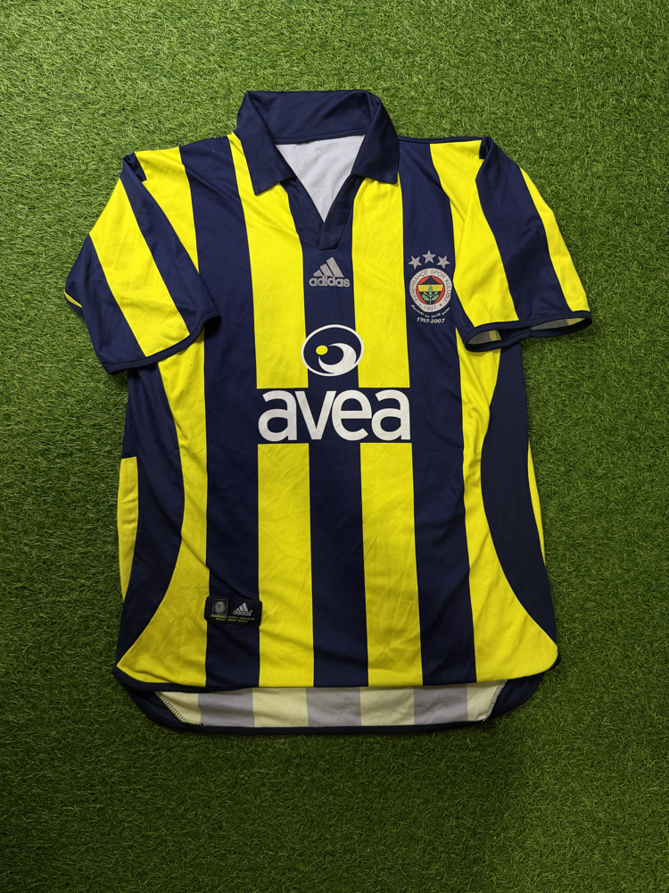 Orijinal 100. Yıl Tümer Metin Çubuklu Fenerbahçe Forması