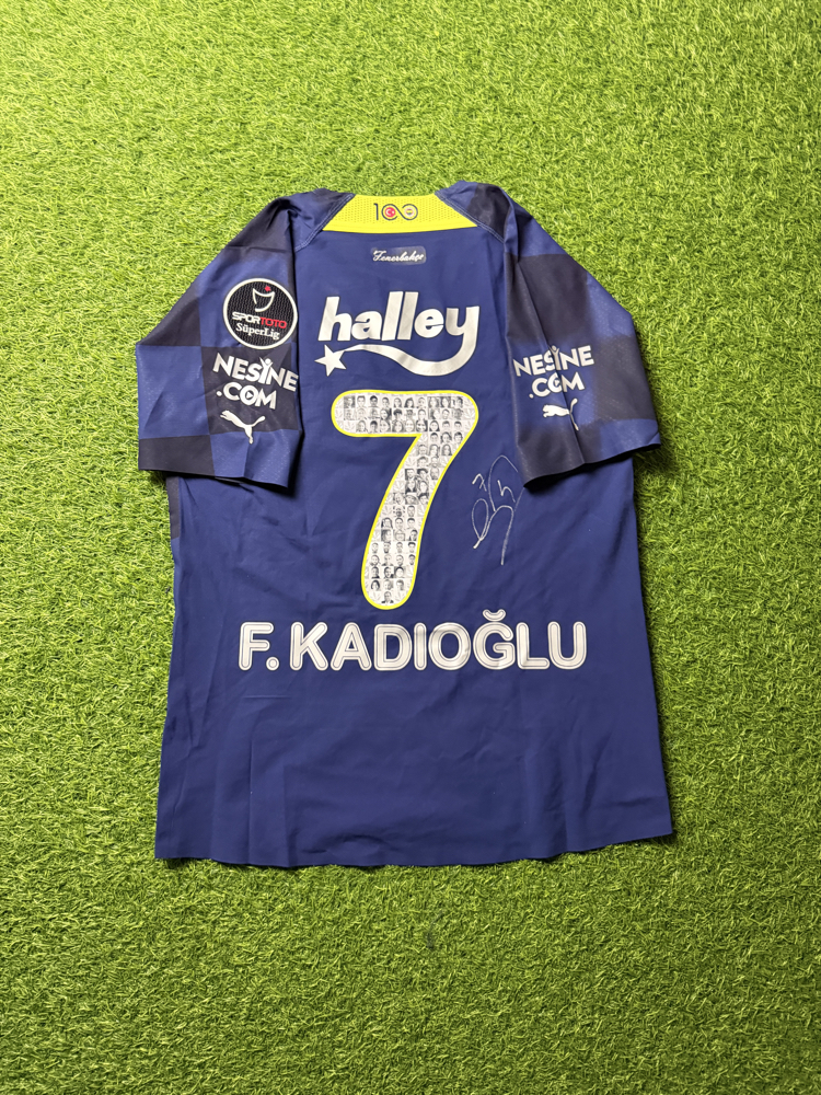 Orijinal 22/23 Sezonu Ferdi Kadıoğlu Islak İmzalı Maçta Giydiği Fenerbahçe Forması S beden