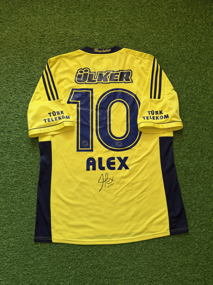 Orijinal 11/12 Sezonu Alex de Souza Islak İmzalı Fenerbahçe Forması XL beden