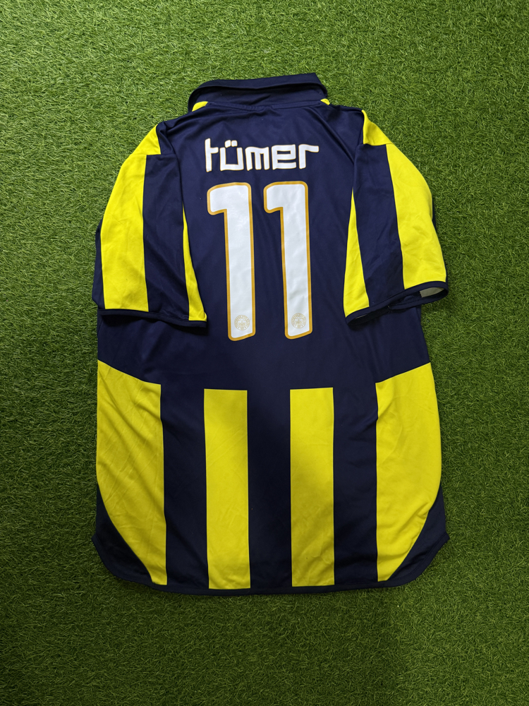 Orijinal 100. Yıl Tümer Metin Çubuklu Fenerbahçe Forması