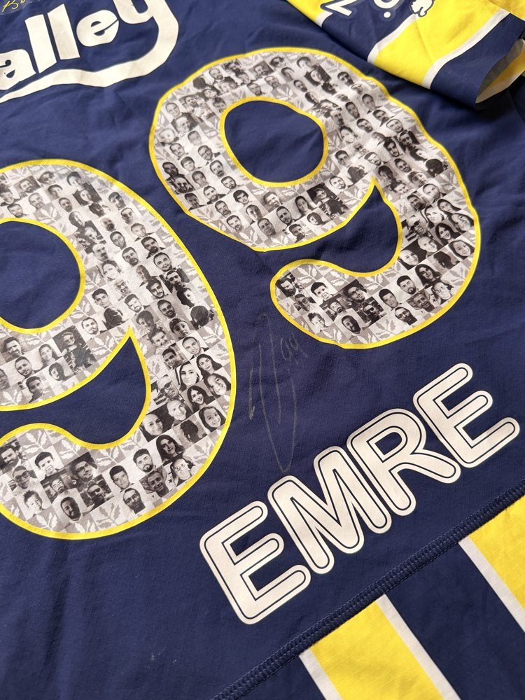 Orijinal 22/23 Sezonu Emre Mor Maçta Giydiği Islak İmzalı Fenerbahçe Forması M beden