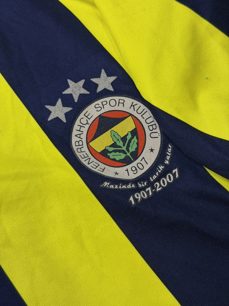 Orijinal 100. Yıl Tümer Metin Çubuklu Fenerbahçe Forması