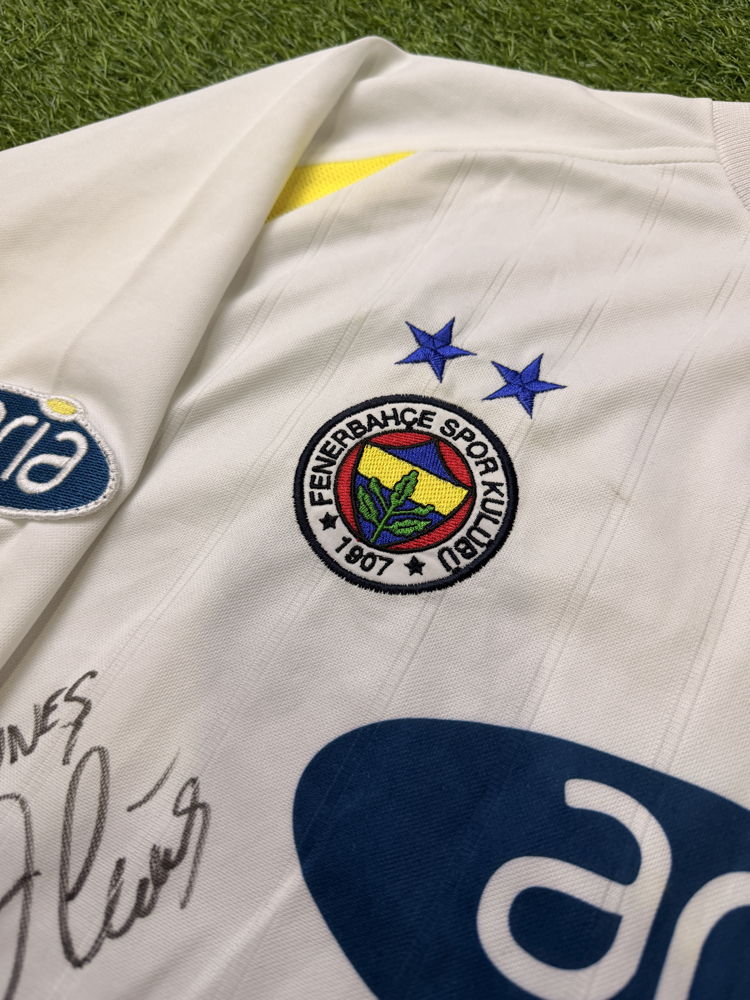Orijinal 02/03 Sezonu Ümit Özat Maçta Giydiği Islak İmzalı Fenerbahçe Forması L-XL beden